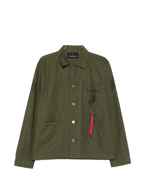 Overshirt uomo Alpha Industries verde militare Alpha Industries | 266113142